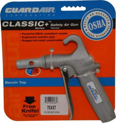 Guardair - 120 Max psi Maximum Power Venturi Nozzle Pistol Grip Blow Gun - 1/4 NPT, 2" Tube Length, Aluminum - Americas Tooling