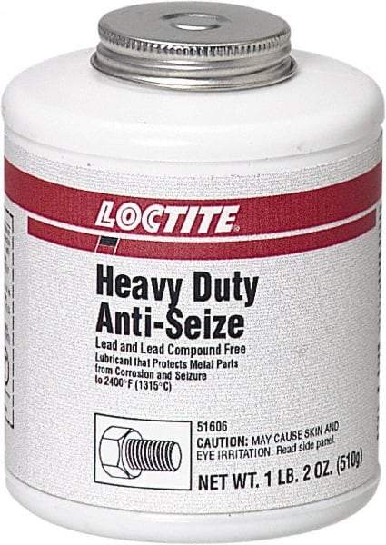 Loctite - 1.2 Lb Brush Top Anti-Seize Lubricant - Graphite, 2,400°F, Black - Americas Tooling