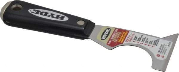 Hyde Tools - 2-1/2" Wide Stainless Steel Taping Knife - Stiff, Nylon Handle, 7.3" OAL - Americas Tooling