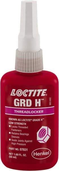 Loctite - 50 mL, Brown, Low Strength Liquid Threadlocker - Americas Tooling