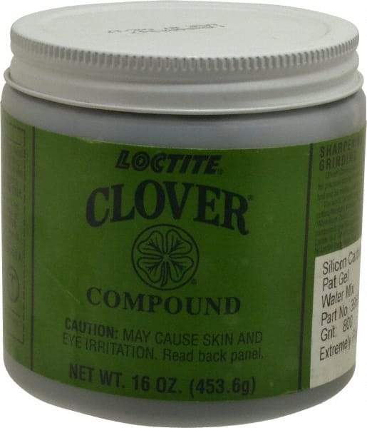 Loctite - 1 Lb Water Soluble Compound - Compound Grade Super Fine, 800 Grit, Black & Gray, Use on General Purpose - Americas Tooling