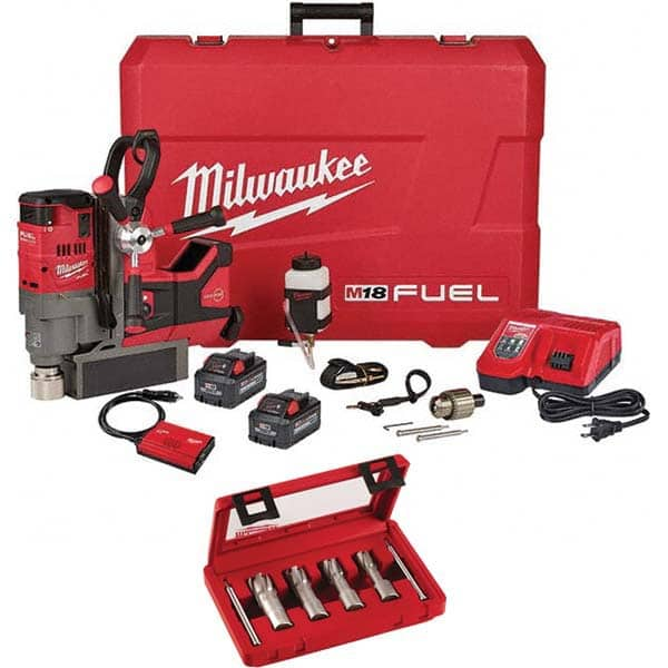 Milwaukee Tool - Portable Drill Presses Drill Type: Magnetic Chuck Size (Inch): 1-1/2 - Americas Tooling