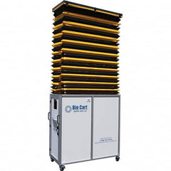 Air-Care - 36" Wide x 36" High x 75" Deep, Air Cleaner Containment Cart - Americas Tooling