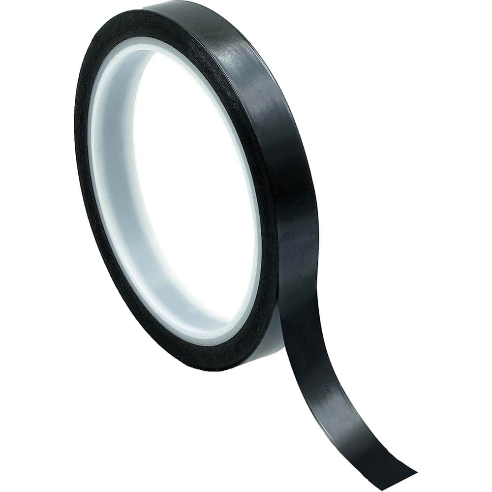 Bertech - Film Tape; Material Type: Polyimide ; Thickness (mil): 2.5000 ; Color: Black ; Adhesive Material: Silicone ; Width (Inch): 3/16 ; Length (Feet): 108.000 - Exact Industrial Supply