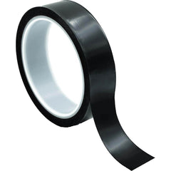 Bertech - Film Tape; Material Type: Polyimide ; Thickness (mil): 2.5000 ; Color: Black ; Adhesive Material: Silicone ; Width (Inch): 1-1/8 ; Length (Feet): 108.000 - Exact Industrial Supply