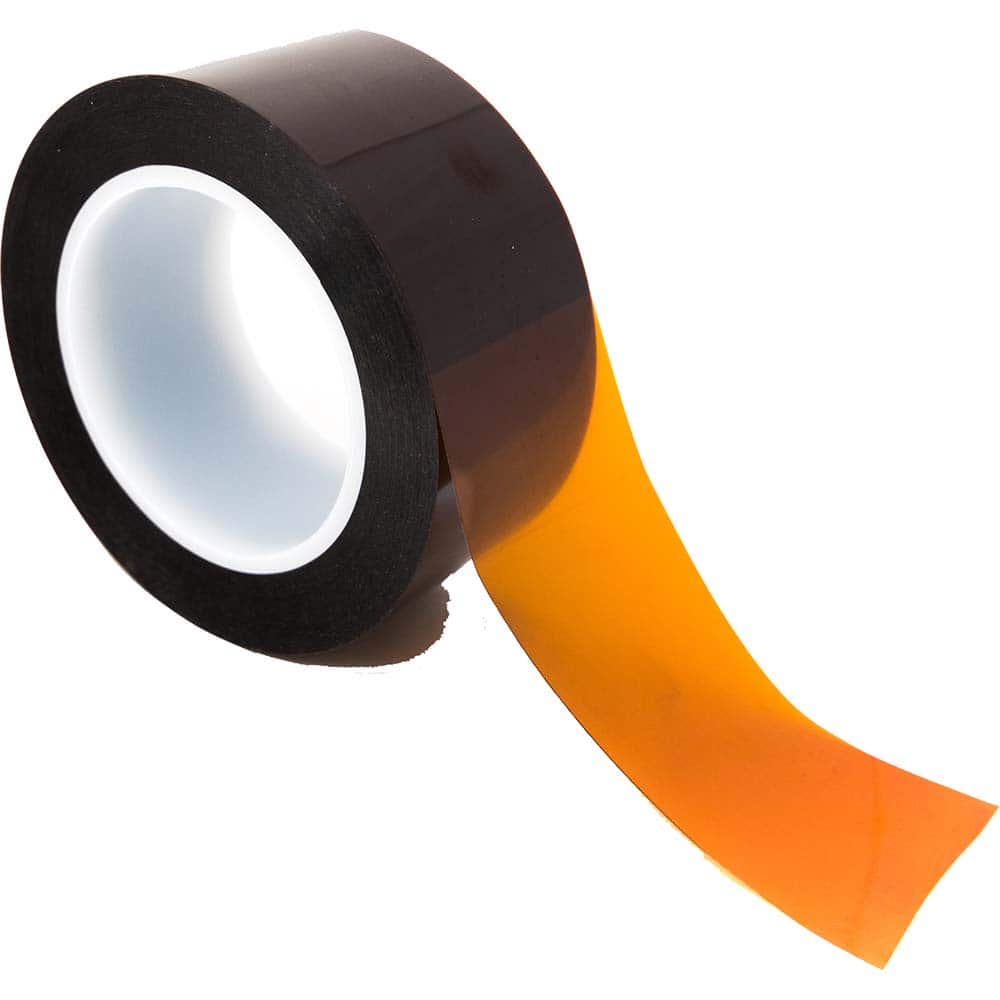 Bertech - Film Tape; Material Type: Polyimide ; Thickness (mil): 6.5000 ; Color: Amber ; Adhesive Material: Silicone ; Width (Inch): 1.97 ; Width (mm): 50.00 - Exact Industrial Supply