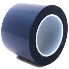 Bertech - Masking & Painters Tape; Tape Type: High Temperature Masking Tape ; Material Type: Polyester Film ; Width (Inch): 4-1/2 ; Length (Feet): 216.000 ; Length (yd): 72.00 ; Color: Blue - Exact Industrial Supply