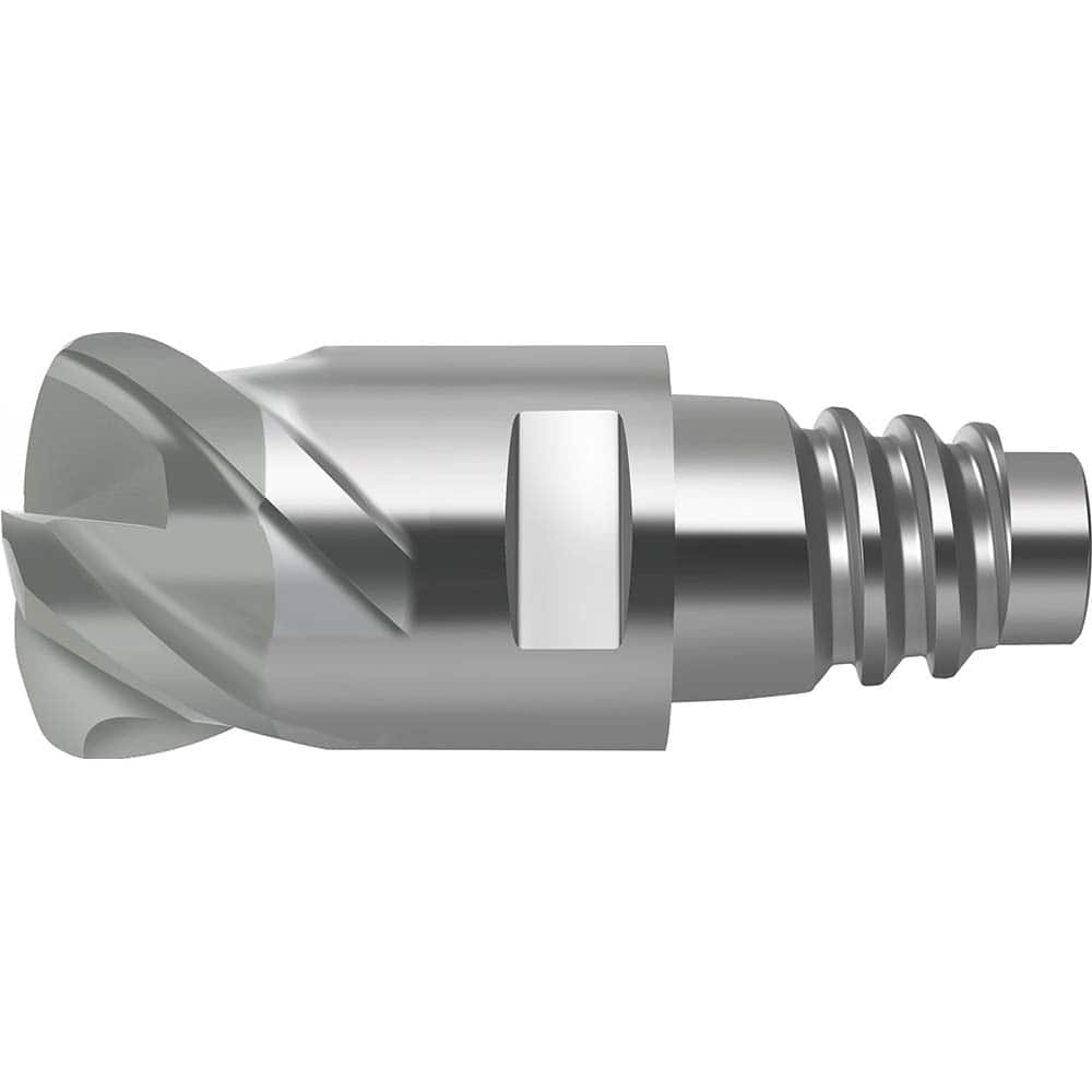 Corner Radius & Corner Chamfer End Mill Heads; Mill Diameter (mm): 16.00; Mill Diameter (Decimal Inch): 0.6300; Length of Cut (mm): 25.7000; Connection Type: E16; Overall Length (mm): 42.7000; Flute Type: Spiral; Material Grade: WIS10; Helix Angle: 35; Cu