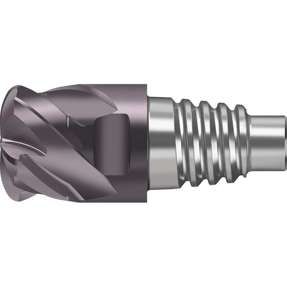 Corner Radius & Corner Chamfer End Mill Heads; Mill Diameter (mm): 12.00; Mill Diameter (Decimal Inch): 0.4720; Length of Cut (mm): 14.5000; Connection Type: E12; Overall Length (mm): 28.3000; Flute Type: Spiral; Material Grade: WJ30TF; Helix Angle: 50; C