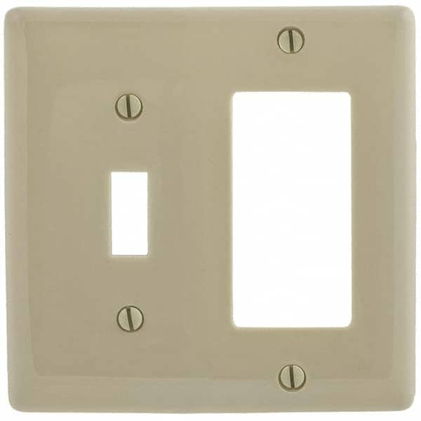 Hubbell Wiring Device-Kellems - Wall Plates Wall Plate Type: Combination Wall Plates Color: Ivory - Americas Tooling