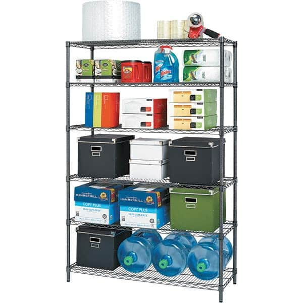 ALERA - 3,600 Lb Capacity 6 Shelf Wire Shelving - Starter Unit - Americas Tooling