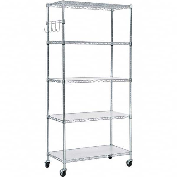 ALERA - 3,000 Lb Capacity 5 Shelf Wire Shelving - Starter Unit - Americas Tooling