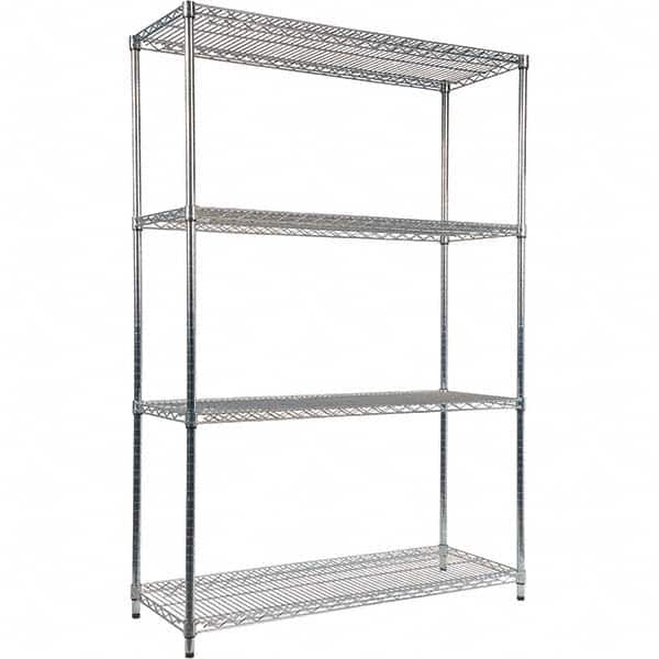 ALERA - 5,000 Lb Capacity 4 Shelf Wire Shelving - Starter Unit - Americas Tooling