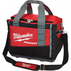 Milwaukee Tool - PACKOUT 3 Pocket, Ballistic Polyester, Red/Black Tool Bag - Americas Tooling