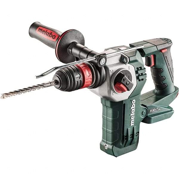 Metabo - 18 Volt 1" SDS-Plus Keyless Chuck Cordless Rotary Hammer - 4500 BPM, 1200 RPM, Reversible, D-Handle - Americas Tooling