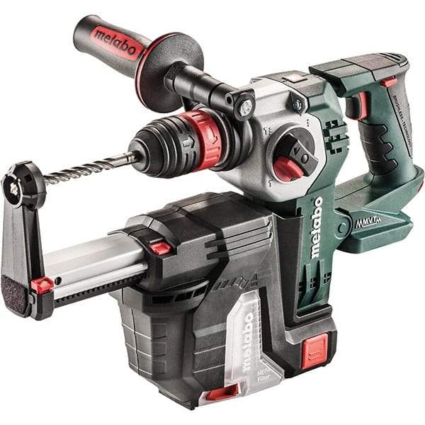 Metabo - 18 Volt 1" SDS-Plus Keyless Chuck Cordless Rotary Hammer - 4500 BPM, 1200 RPM, Reversible, D-Handle - Americas Tooling