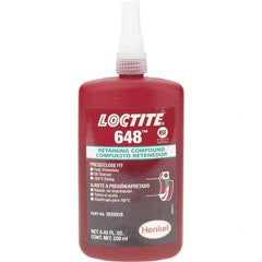 Loctite - 250 mL, Red, High Strength Retaining Compound - Series 648 - Americas Tooling