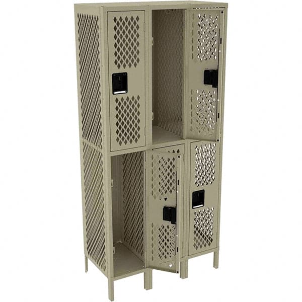 Tennsco - 6 Door, 2 Tier, Welded Locker - Americas Tooling