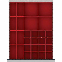 LISTA - 28-Compartment Drawer Divider Layout for 2.17" High Drawers - Americas Tooling