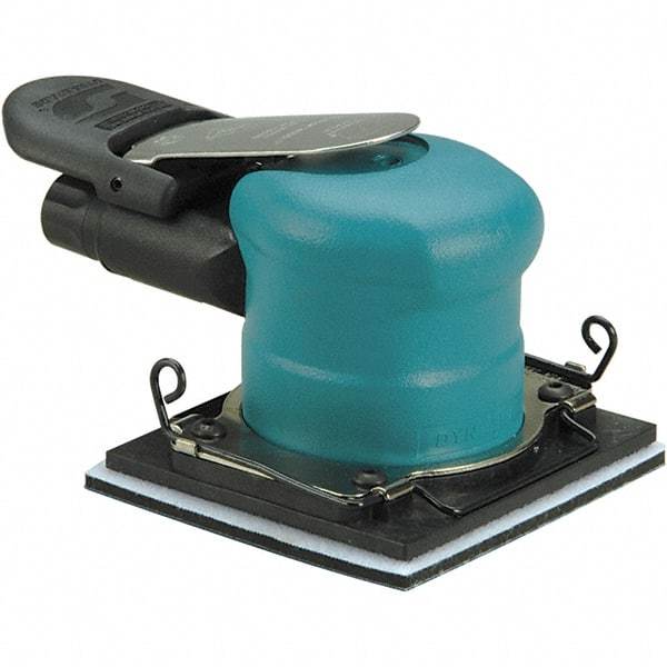 Dynabrade - 20,000 OPM, 9 CFM Air Consumption, Palm Air Orbital Sander - Rectangular Pad, 1/4 NPT Inlet - Americas Tooling