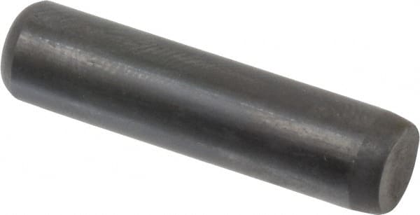 Holo-Krome - 1/4" Diam x 1" Pin Length 4000 Alloy Steel Oversized Dowel Pin - Black Luster Finish, C 47-58 & C 60 (Surface) Hardness, 1 Beveled & 1 Rounded End - Americas Tooling