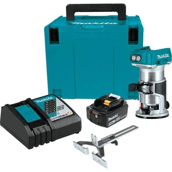 Makita - Electric Routers Collet Size (Inch): 1/4 Router Type: Cordless Compact Router - Americas Tooling