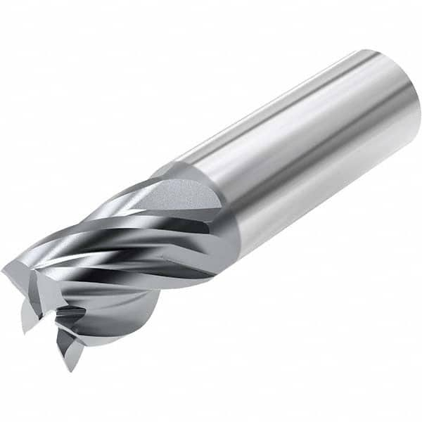 Niagara Cutter - 1/4", 3/8" LOC, 1/4" Shank Diam, 2" OAL, 5 Flute, Solid Carbide Square End Mill - Americas Tooling