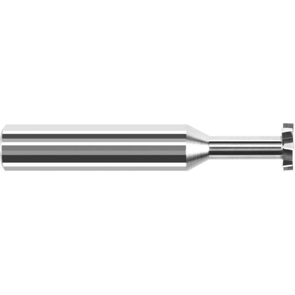 Harvey Tool - 1/4" Cut Diam, 1/8" Cut Width, 1/4" Shank, Staggered-Tooth Woodruff Keyseat Cutter - Exact Industrial Supply