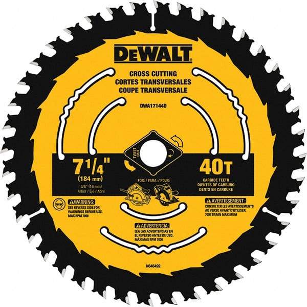 DeWALT - Wet & Dry-Cut Saw Blades   Blade Diameter (Inch): 8-1/4    Blade Material: Tungsten Carbide-Tipped - Americas Tooling