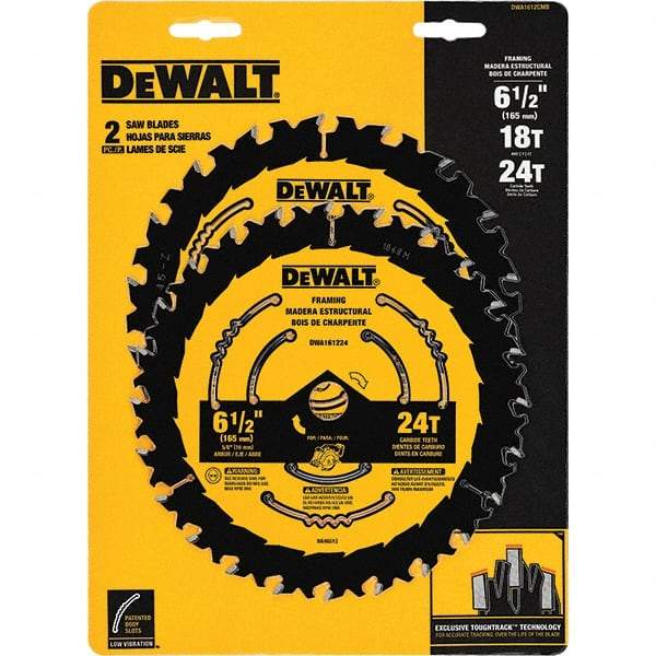 DeWALT - Wet & Dry-Cut Saw Blades   Blade Diameter (Inch): 6-1/2    Blade Material: Tungsten Carbide-Tipped - Americas Tooling