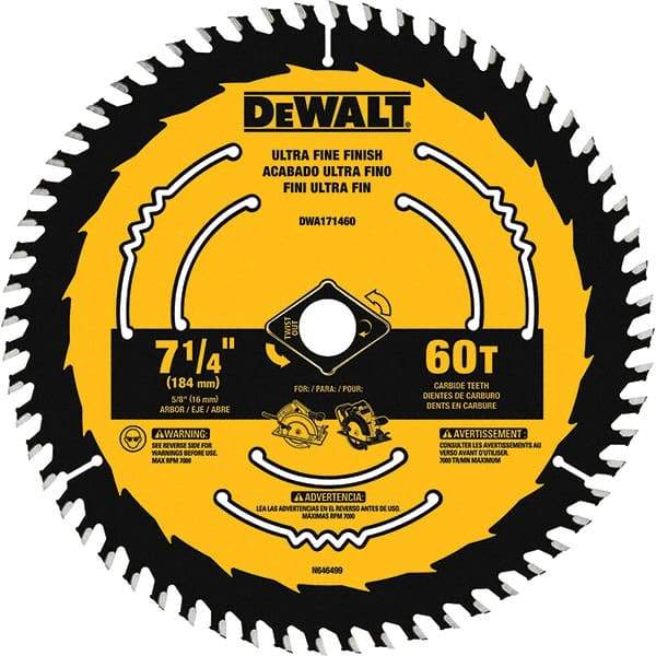 DeWALT - Wet & Dry-Cut Saw Blades   Blade Diameter (Inch): 7-1/4    Blade Material: Tungsten Carbide-Tipped - Americas Tooling