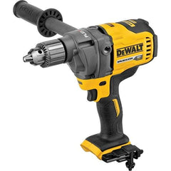 DeWALT - 60 Volt 1/2" Chuck Mid-Handle Cordless Drill - 600 RPM, Keyed Chuck, Reversible, Lithium-Ion Batteries Not Included - Americas Tooling