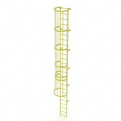 TRI-ARC - Rolling & Wall Mounted Ladders & Platforms Type: Fixed Ladder Style: Safety Cage - Americas Tooling