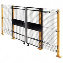 Husky - 6' Wide x 8' High, Double Sliding Door for Temporary Structures - Americas Tooling