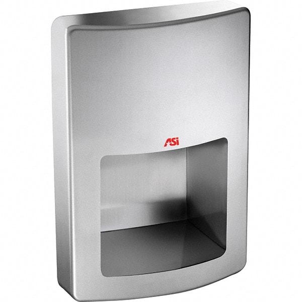 ASI-American Specialties, Inc. - 1000 Watt Satin Stainless Steel Finish Electric Hand Dryer - 240 Volts, 4.2 Amps, 11" Wide x 15-1/2" High x 5-23/32" Deep - Americas Tooling