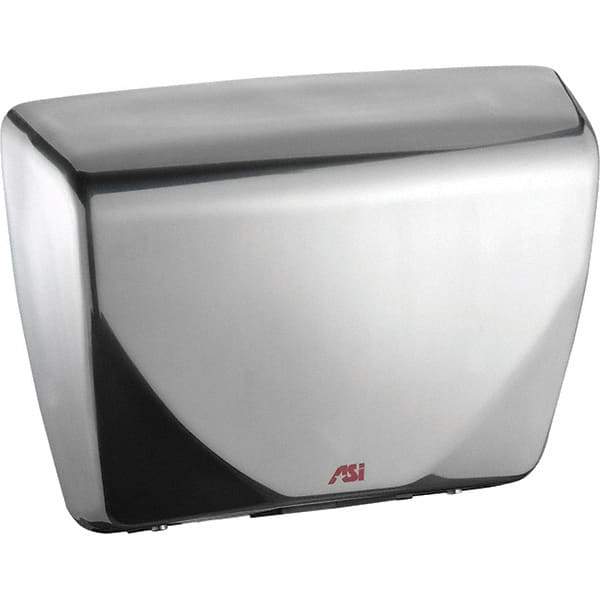 ASI-American Specialties, Inc. - 2200 Watt Satin Stainless Steel Finish Electric Hand Dryer - 100-240 Volts, 18.3 Amps, 14-7/16" Wide x 10-13/16" High x 3-15/16" Deep - Americas Tooling