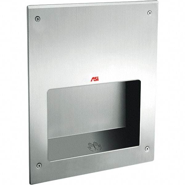 ASI-American Specialties, Inc. - 1000 Watt Satin Stainless Steel Finish Electric Hand Dryer - 115-120 Volts, 10.4 Amps, 12-5/8" Wide x 15-3/4" High x 5-1/2" Deep - Americas Tooling