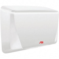 ASI-American Specialties, Inc. - 1000 Watt White Finish Electric Hand Dryer - 208-240 Volts, 5.2 Amps, 10-5/8" Wide x 8-15/32" High x 4" Deep - Americas Tooling