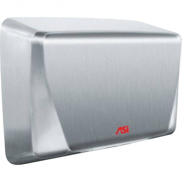 ASI-American Specialties, Inc. - 1000 Watt Satin Stainless Steel Finish Electric Hand Dryer - 277 Volts, 5.2 Amps, 10-5/8" Wide x 8-15/32" High x 4" Deep - Americas Tooling