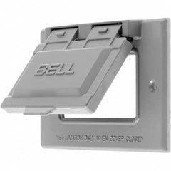 Hubbell Wiring Device-Kellems - Weatherproof Box Covers Cover Shape: Rectangle Number of Holes in Outlet: 1 - Americas Tooling