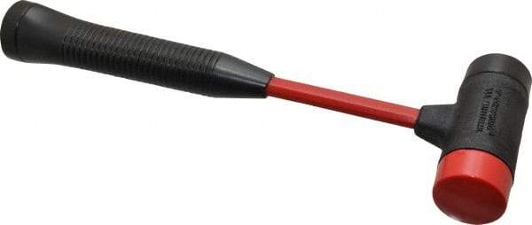 Proto - 7/8 Lb Head 1-1/2" Face Steel Soft Face Hammer with Tips Hammer - 12-1/2" OAL, Fiberglass Handle - Americas Tooling