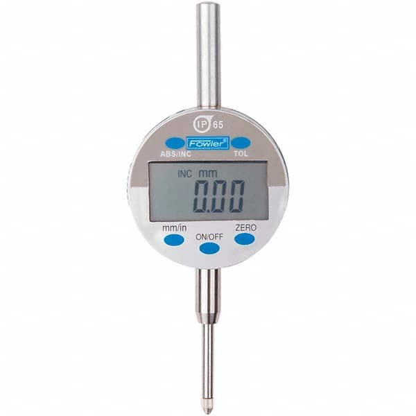 Fowler - 0 to mm Range (0 to 1/2" Range), 0.01mm/0.0005" Resolution, Electronic Drop Indicator - Americas Tooling