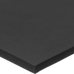 USA Sealing - Rubber & Foam Rolls; Material: EPDM ; Thickness (Inch): 1/8 ; Width (Inch): 12 ; Length Type: Stock Length ; Length (Feet): 10.000 ; Backing Type: Plain - Exact Industrial Supply