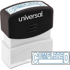 UNIVERSAL - Pre-inked Stock Stamps Type: Message Message: COMPLETED - Americas Tooling