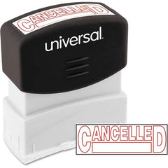 UNIVERSAL - Pre-inked Stock Stamps Type: Message Message: CANCELLED - Americas Tooling