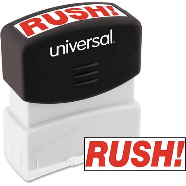 UNIVERSAL - Pre-inked Stock Stamps Type: Message Message: RUSH - Americas Tooling