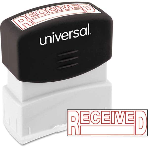 UNIVERSAL - Pre-inked Stock Stamps Type: Message Message: RECEIVED - Americas Tooling