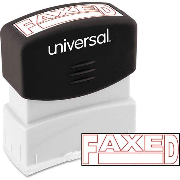 UNIVERSAL - Pre-inked Stock Stamps Type: Message Message: FAXED - Americas Tooling