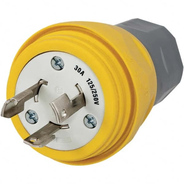 Hubbell Wiring Device-Kellems - 125/250 VAC 30A NonNEMA Industrial Twist Lock Plug - Americas Tooling