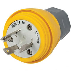 Hubbell Wiring Device-Kellems - 250V 30A NEMA L6-30P Industrial Twist Lock Plug - Americas Tooling